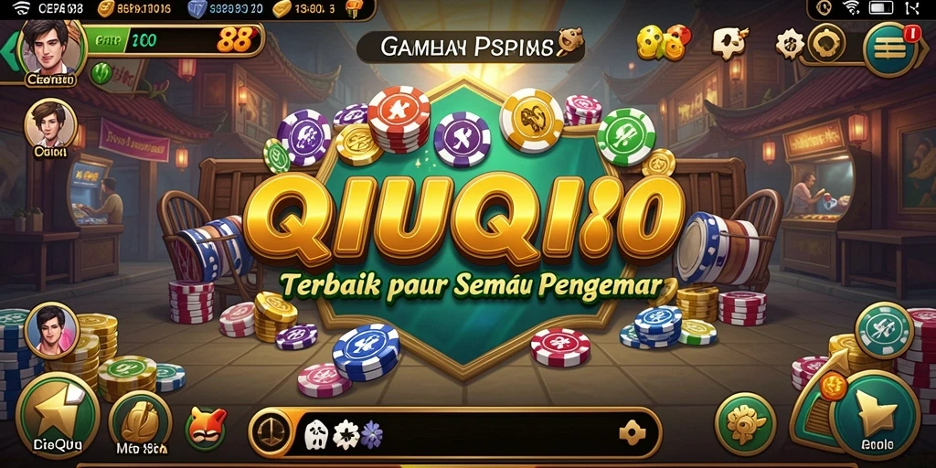 Screenshot game QiuQiu yang menampilkan pemain bersaing dengan seru.