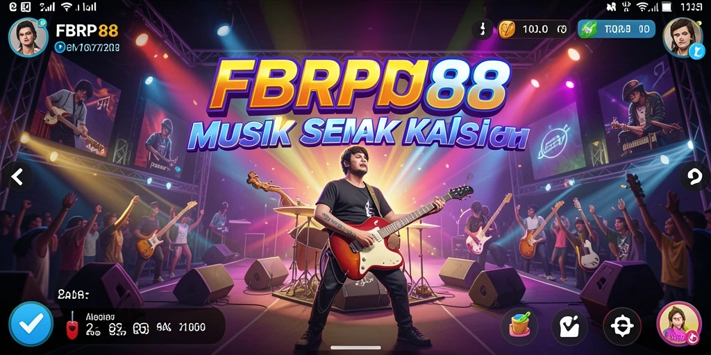 Tampilan gameplay FBRP88 dengan interaksi musik yang menarik.