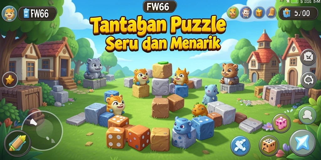 Tampilan gameplay Puzzle FW66 yang menarik dan menantang.