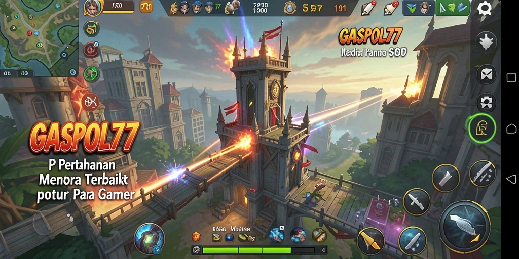 Gameplay menara pertahanan yang menegangkan dan strategis.