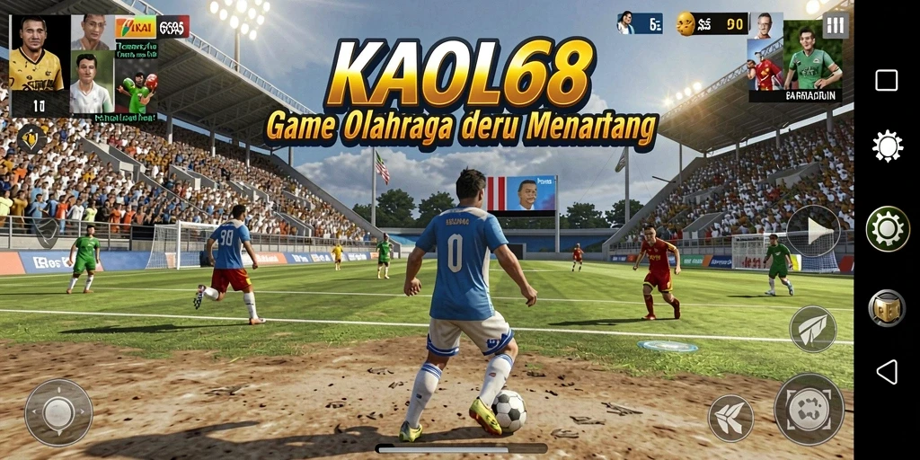 Screenshot gameplay KAOL68 dengan grafis olahraga yang menakjubkan.