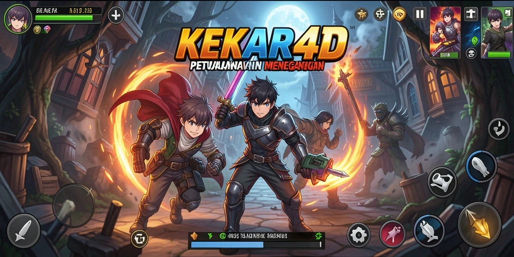 Tampilan gameplay fantastis dari game Anime KEKAR4D yang menarik.