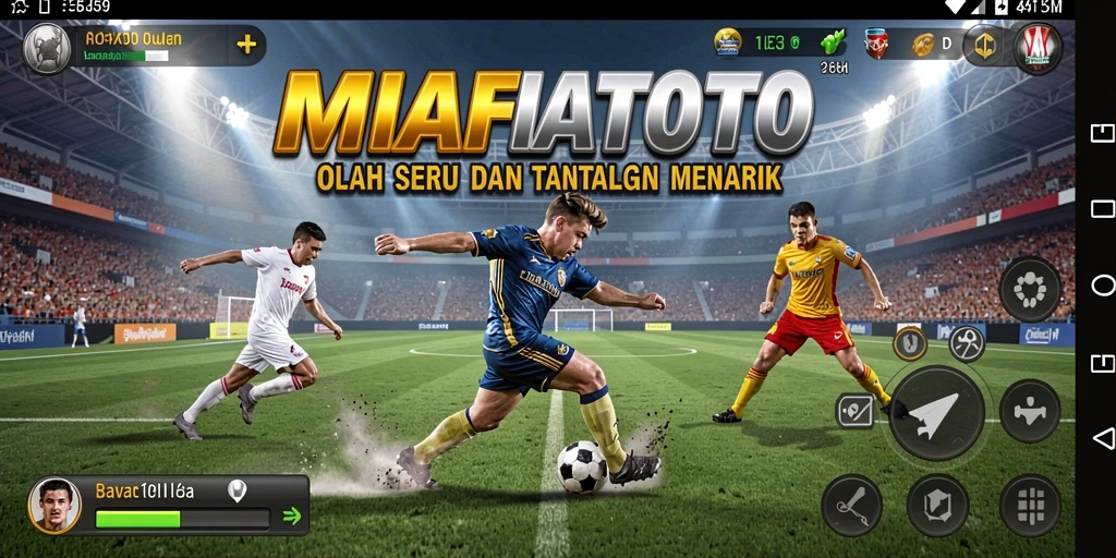 Screenshot MAFIATOTO menampilkan aksi olahraga yang seru dan kompetitif.