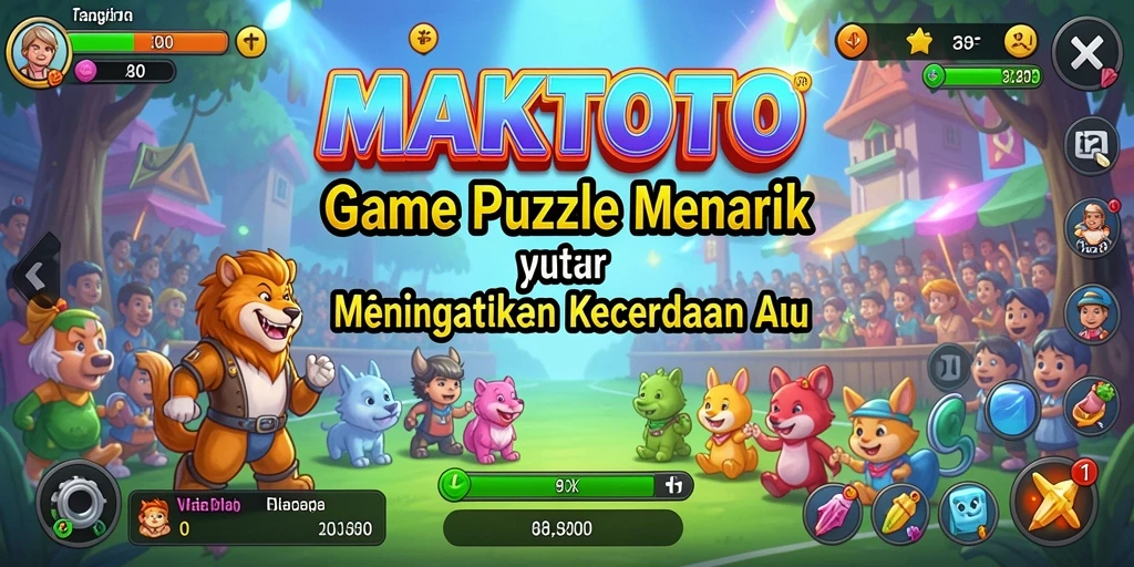 Tampilan gameplay seru di MAKTOTO dengan berbagai teka-teki menantang.