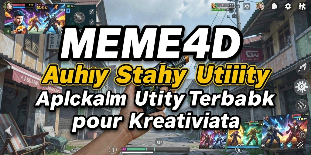 Tampilan menarik dari MEME4D dengan berbagai pilihan template meme.