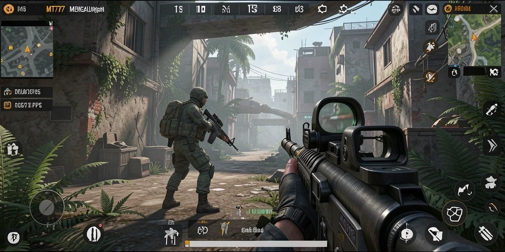 Tangkapan layar menampilkan aksi mendebarkan dalam game FPS.