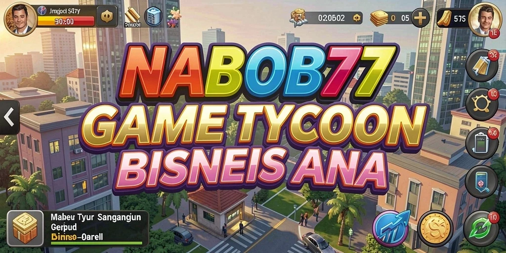 Tampilan gameplay NABOB77 dengan berbagai pilihan bisnis dan strategi.