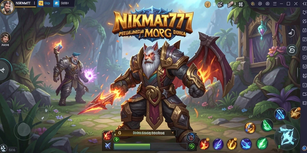 Gameplay menakjubkan di NIKMAT777 yang menampilkan pertarungan epik.