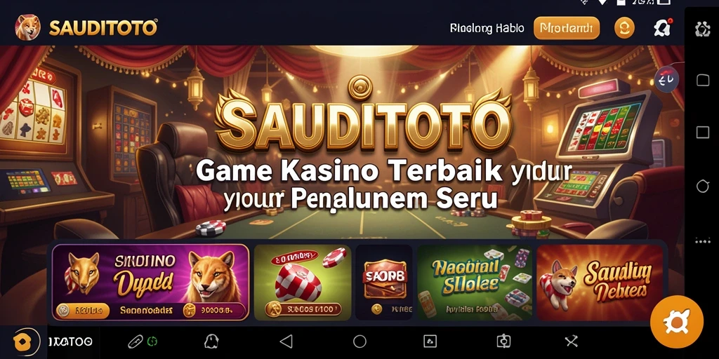 Tangkapan layar gameplay SAUDITOTO menampilkan suasana kasino yang menarik.