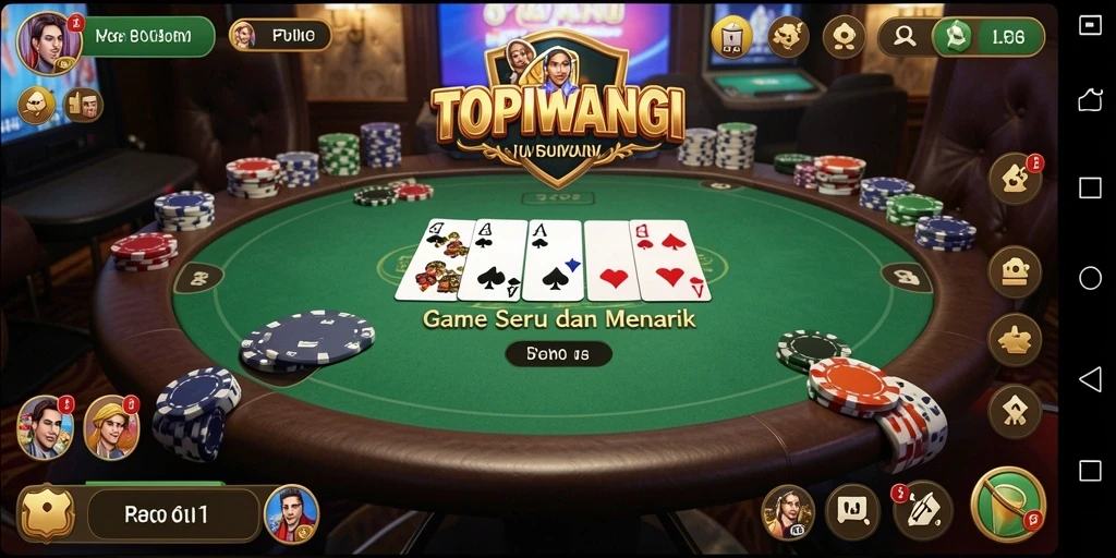 Gameplay seru dengan grafis memukau dalam TOPIWANGI.